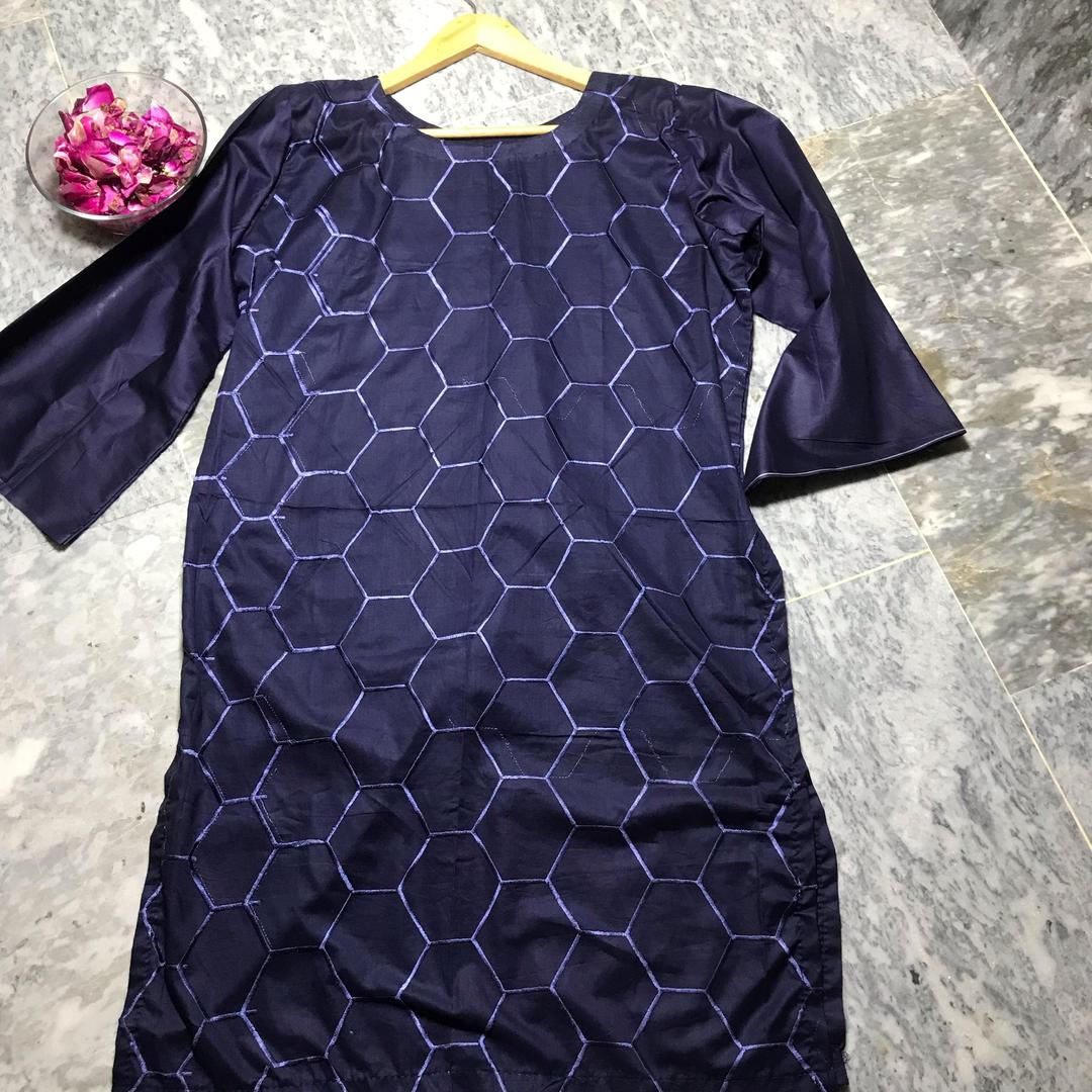 1 Pc Women's Stitched Embroidered Shirt