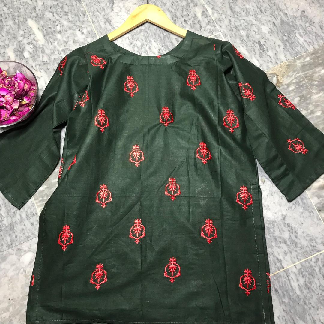 1 Pc Women's Stitched Embroidered Shirt