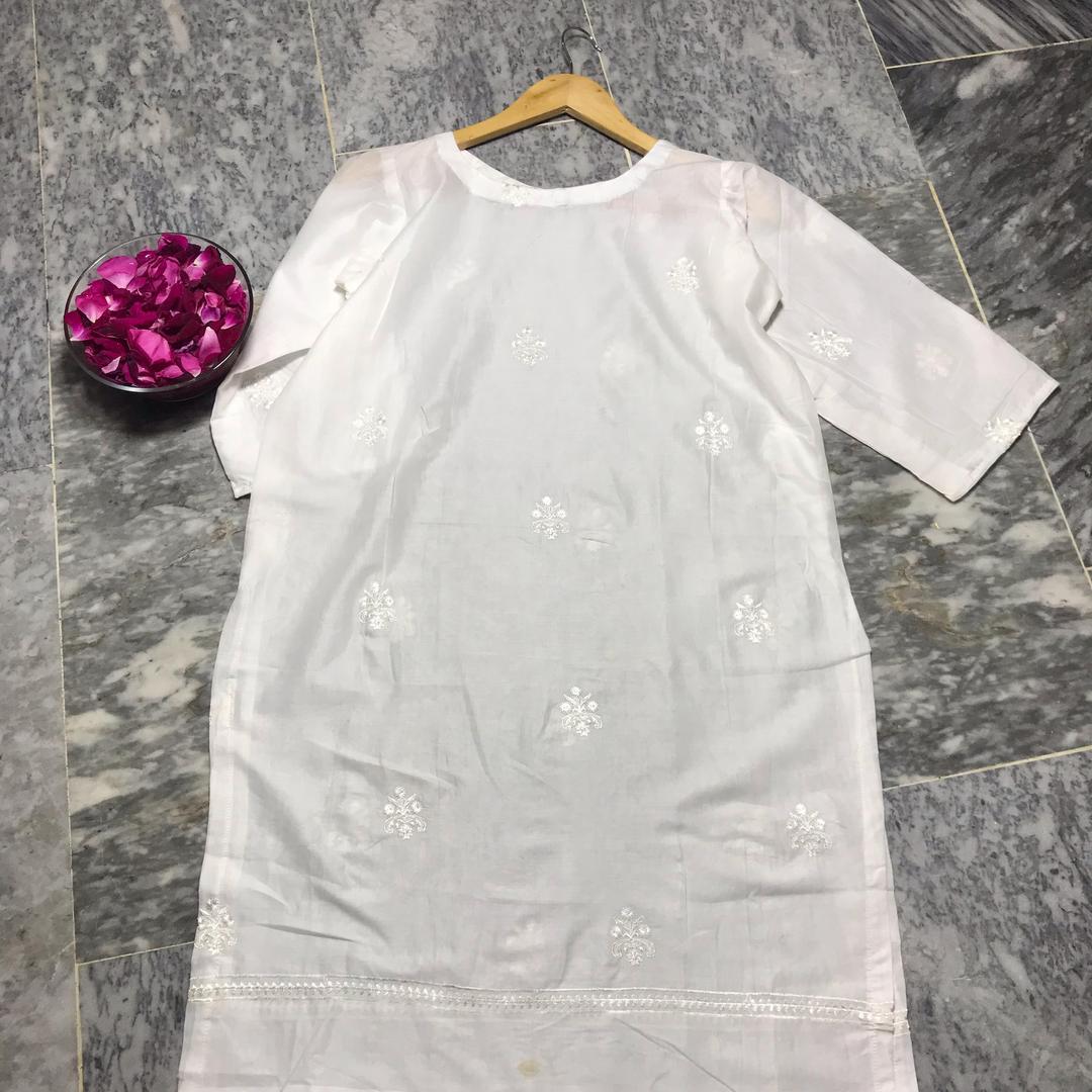1 Pc Women's Stitched Embroidered Shirt