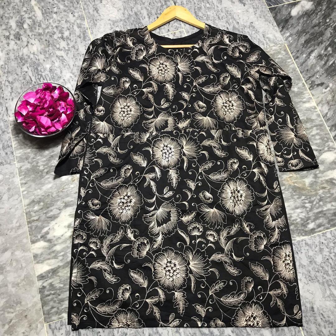 1 Pc Women's Stitched Embroidered Shirt