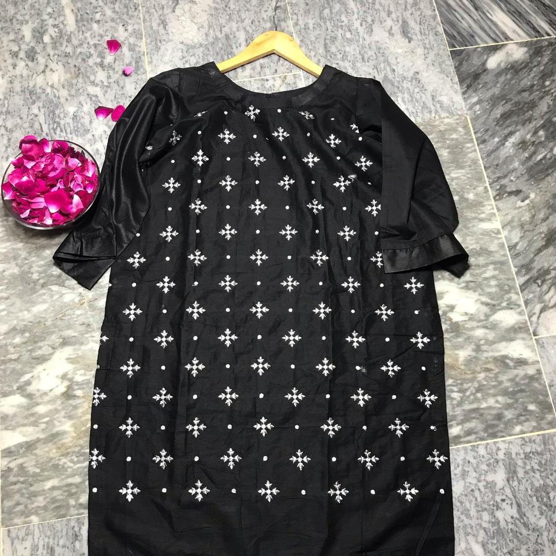 1 Pc Women's Stitched Embroidered Shirt