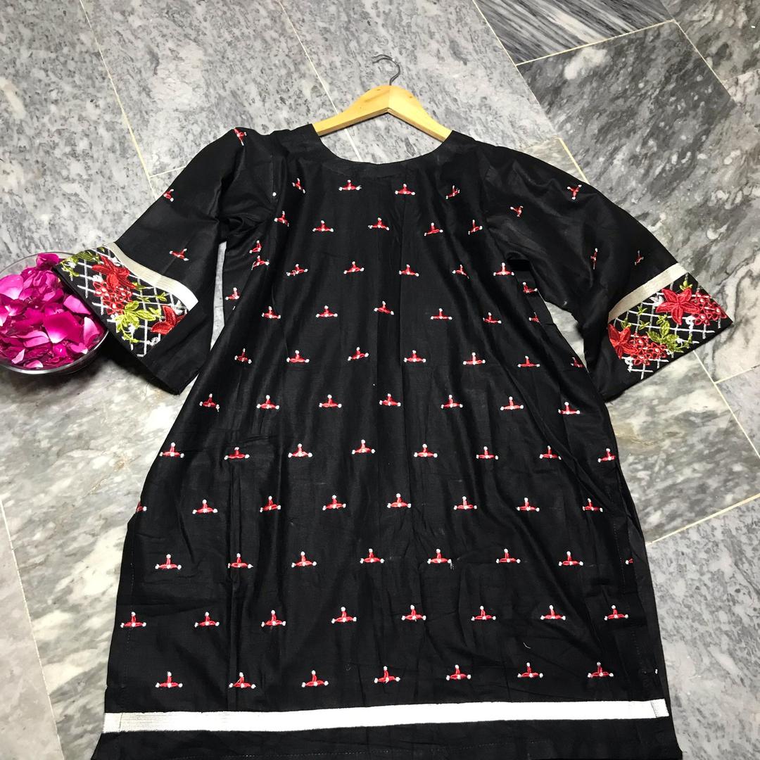 1 Pc Women's Stitched Embroidered Shirt