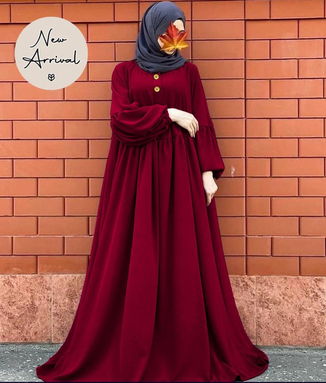 Elegant Georgette Full Abaya - 1 Pc Classic Style