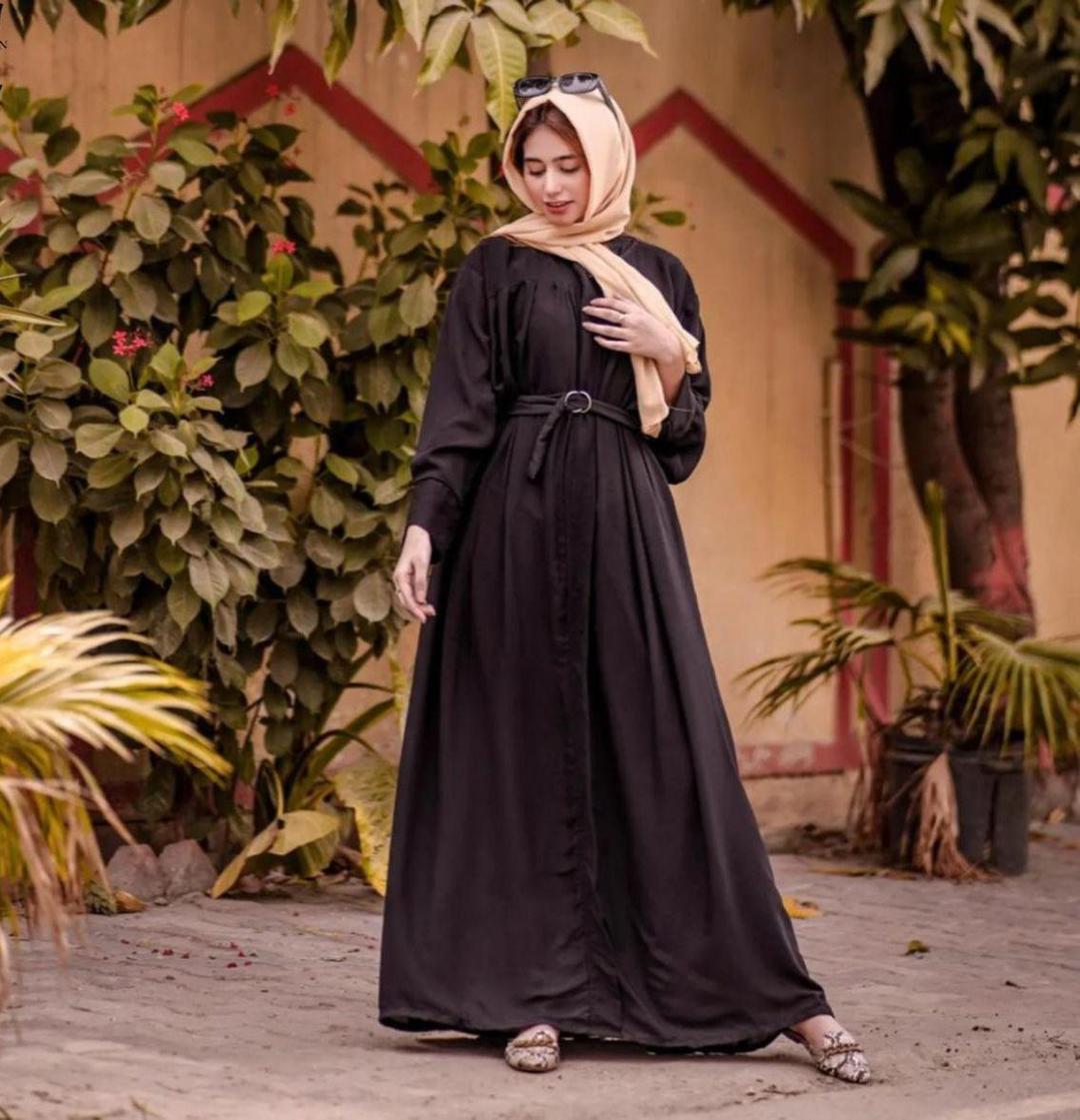Stylish Georgette Full Abaya for Women - 1 Pc view 2
