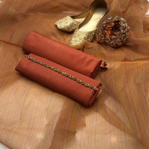 3 Pcs Women's Unstitched Plain Suit