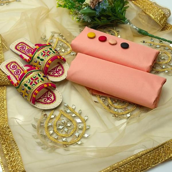 3 Pcs Women's Unstitched Plain Suit