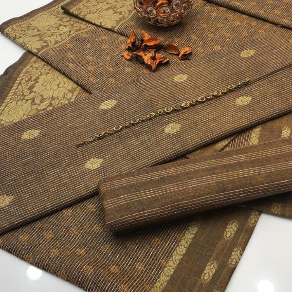 3 Pcs Women's Unstitched Embroidered Suit