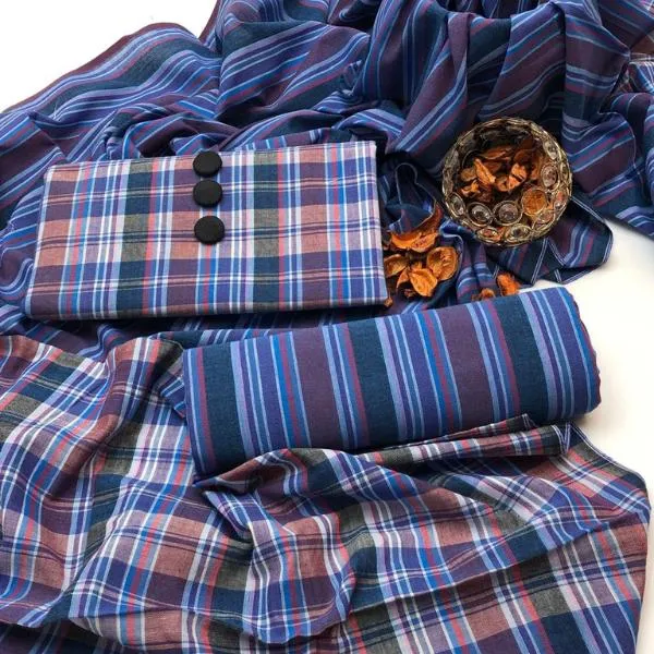 3 Pcs Women's Unstitched Embroidered Suit