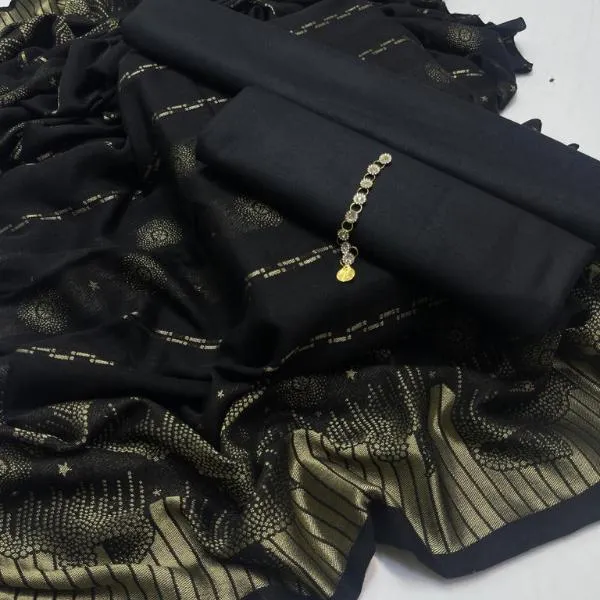 3 Pcs Women's Unstitched Embroidered Suit