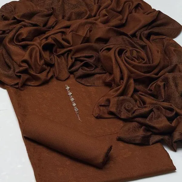 3 Pcs Women's Unstitched Embroidered Suit