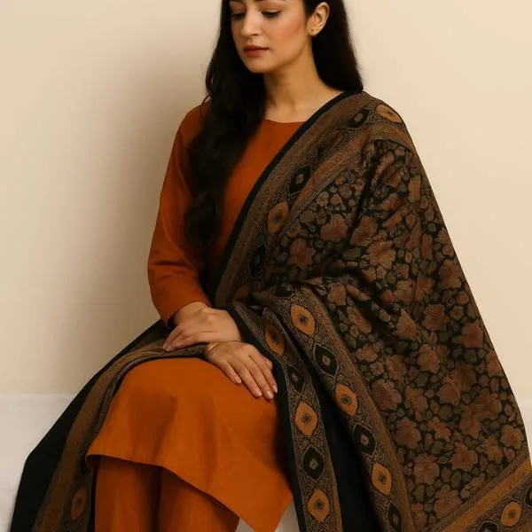 3 Pcs Women's Unstitched Plain Suit