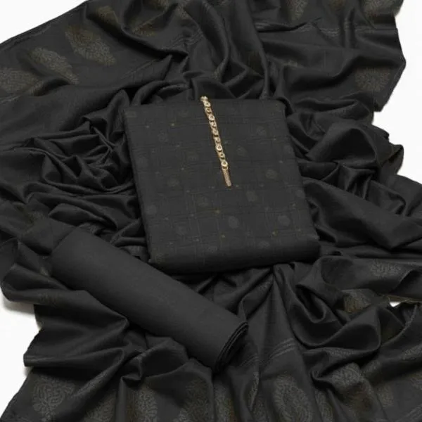 3 Pcs Women's Unstitched Embroidered Suit