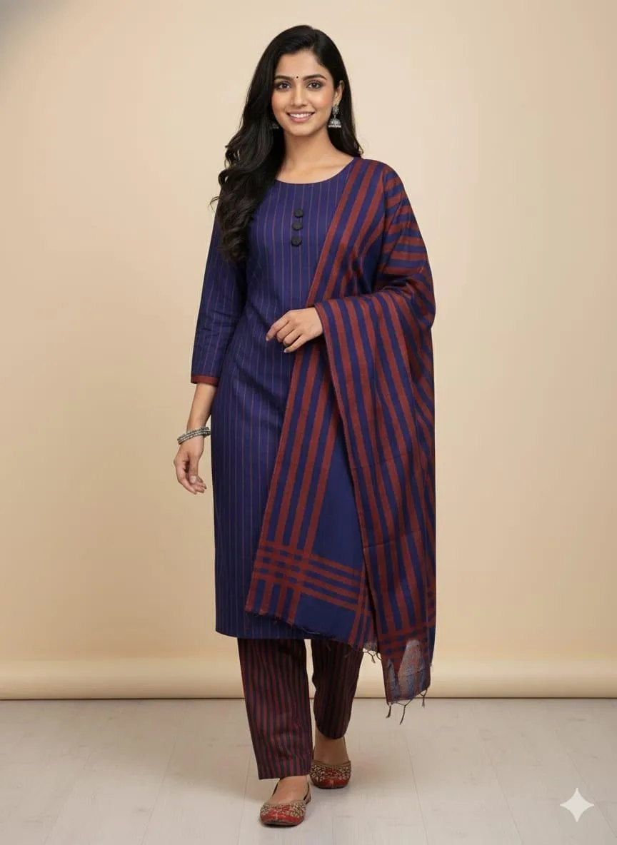 3 Pcs Women's Unstitched Embroidered Suit