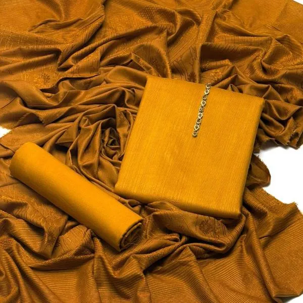 3 Pcs Women's Unstitched Embroidered Suit