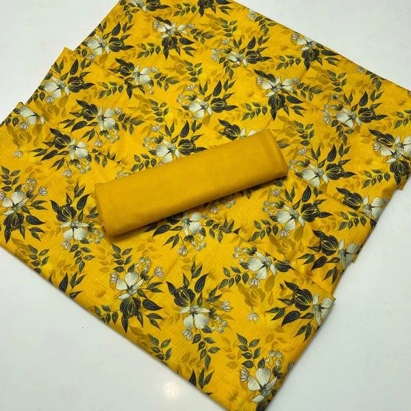 2 Pcs Women's Unstitched Digital Print Suit