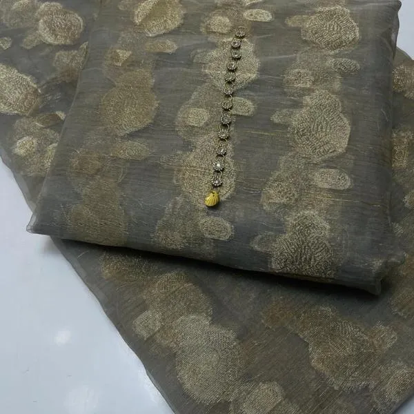 2 Pcs Women's Unstitched Embroidered Suit