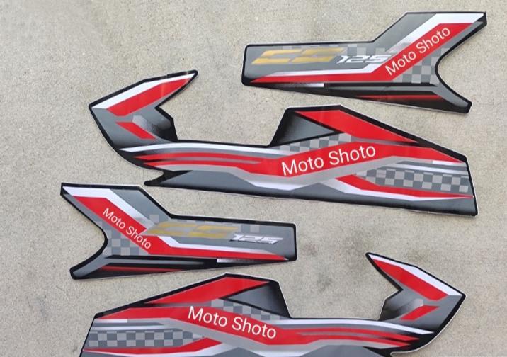 CG 125 Bike Tank Stickers