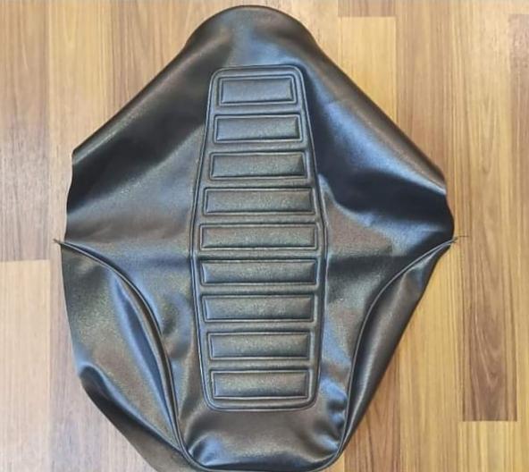 Durable Motorcycle Rexine Seat Cover, Black
