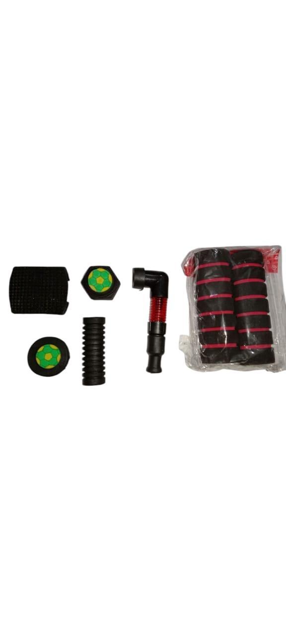 Motorcycle Rubber Parts Lights Plug Adapter Foam Grip Set & Rubber Set