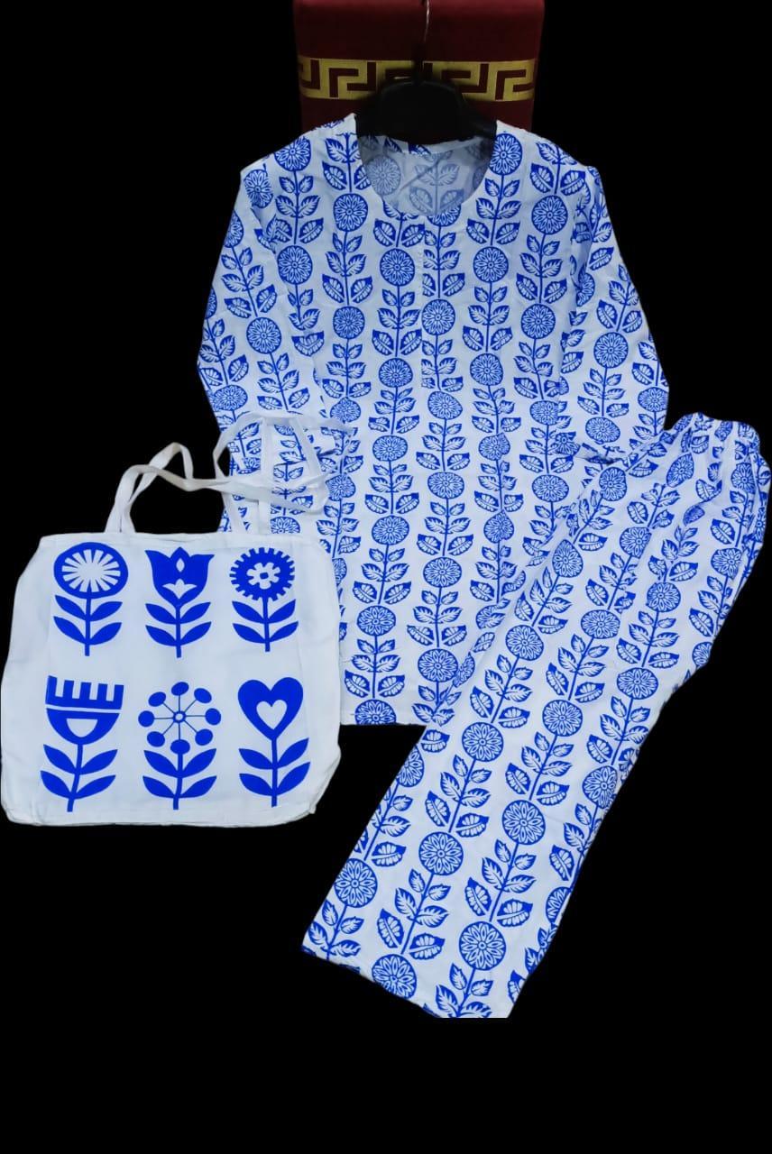 2 Pcs Women's Stitched Linen Printed Shirt And Trouser