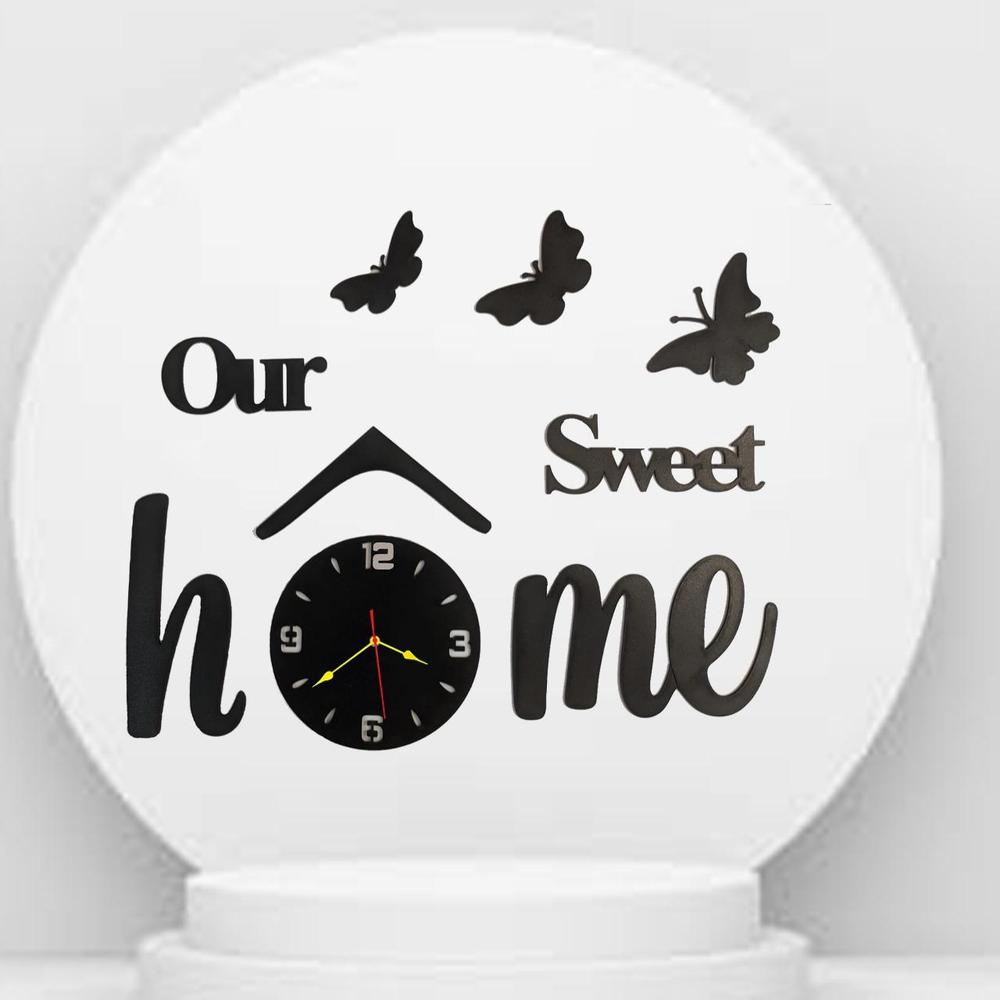 HOME SWEET HOME WALL CLOCK DECORATION
