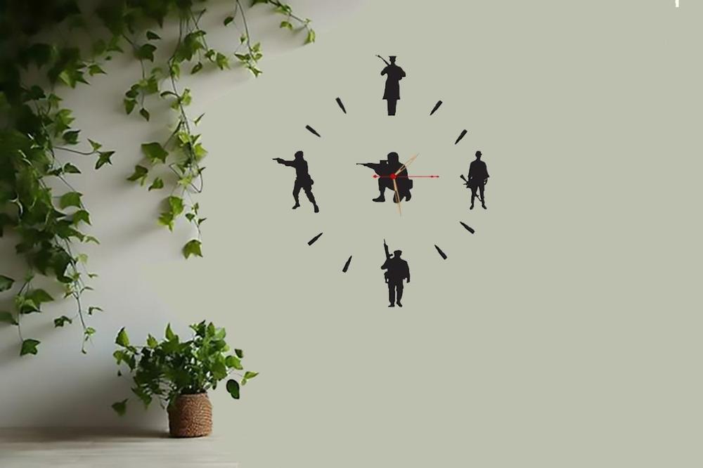 Commandos Wooden Wall Clock