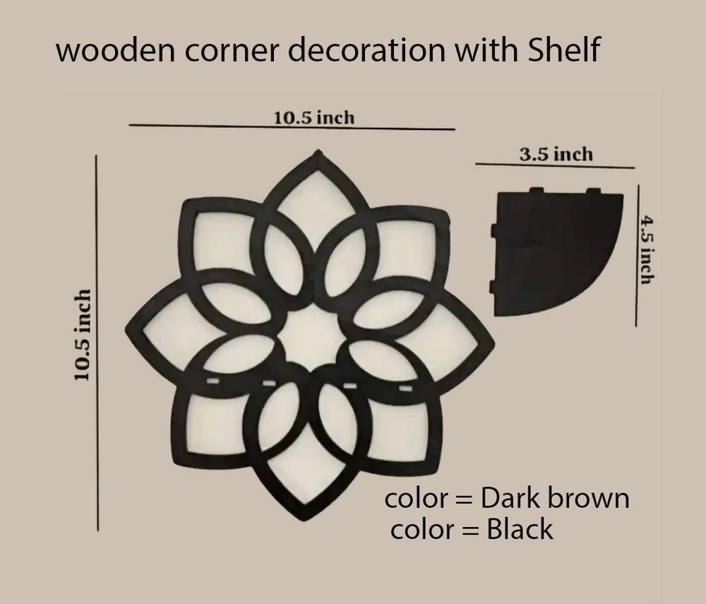 Modern 3D Art MDF Wall Hanging Frame, Pack Of 2