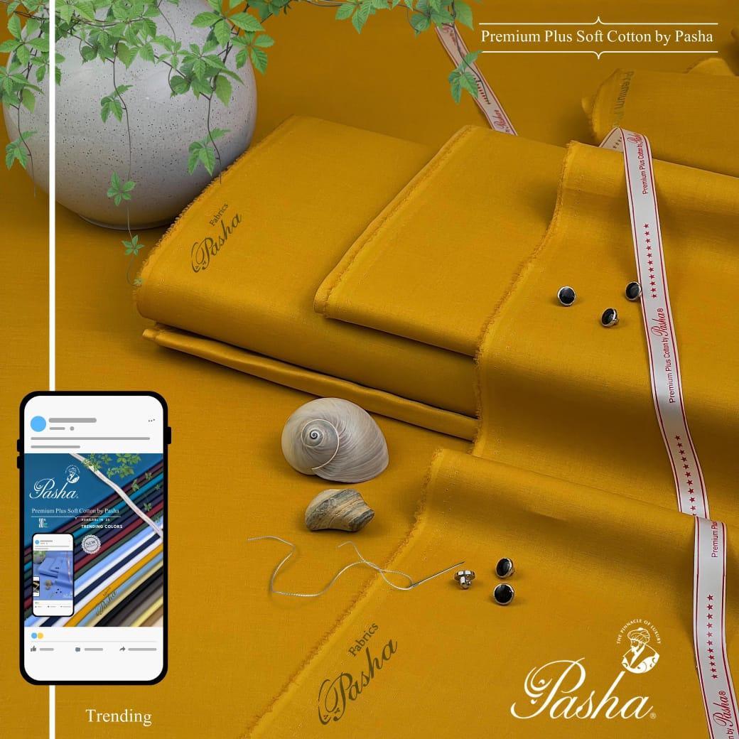 Men’s Unstitched Cotton Plain Suit