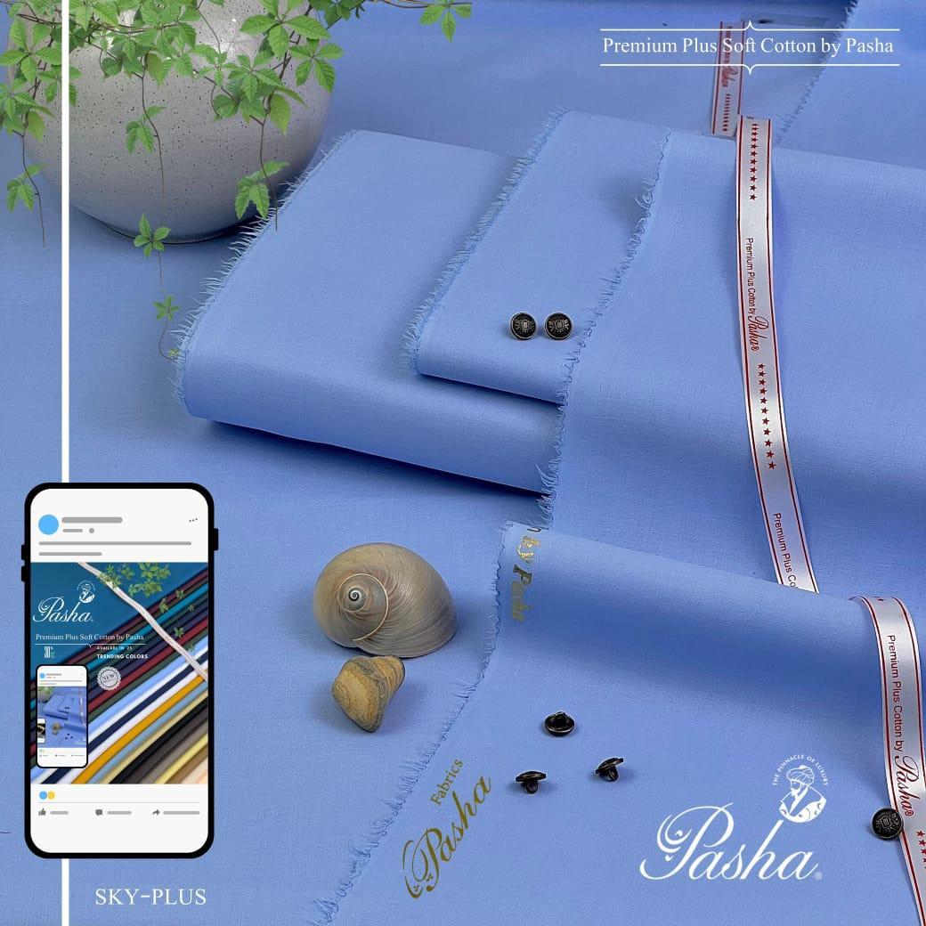 Men’s Unstitched Cotton Plain Suit