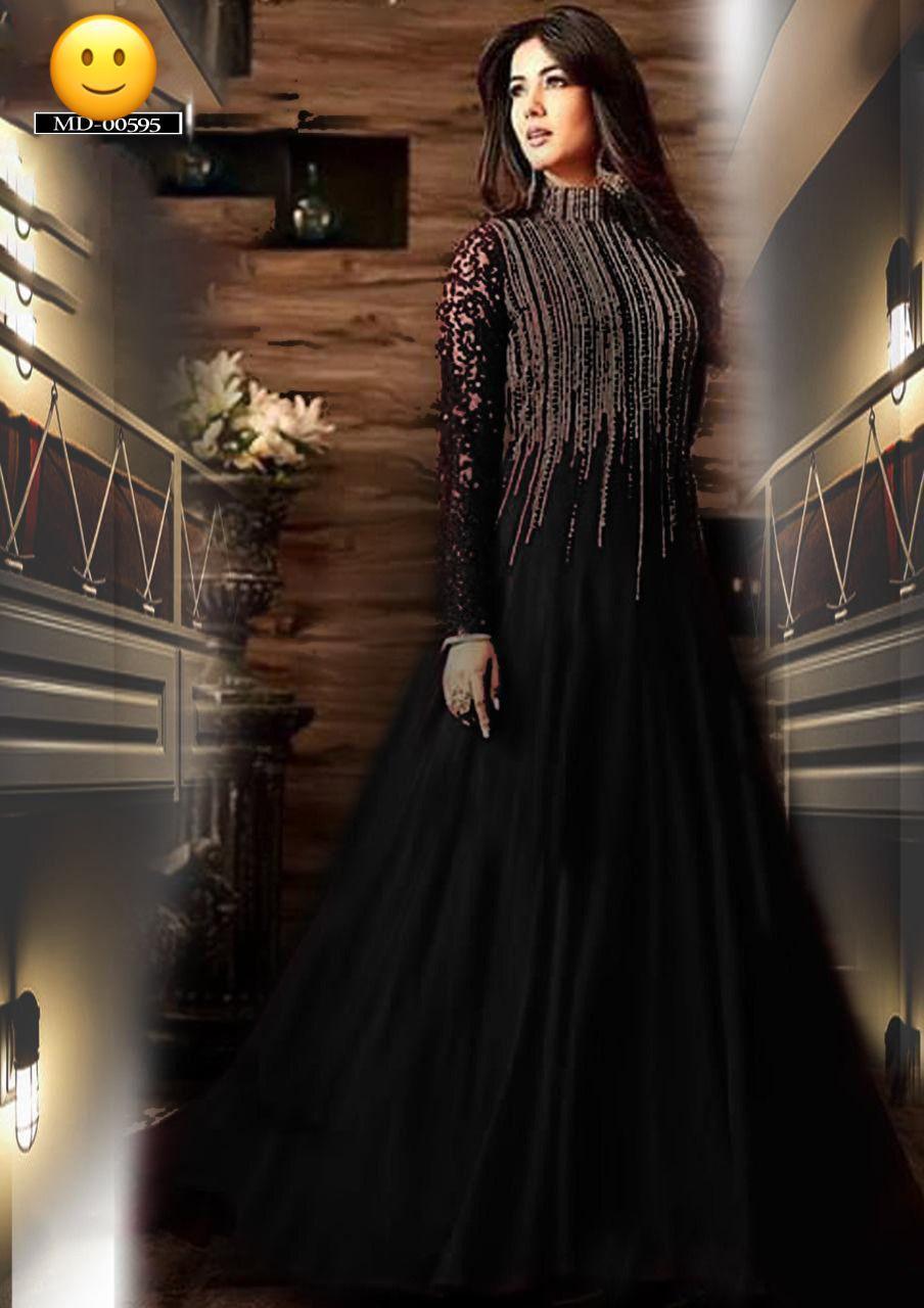 3 Pcs Women's Unstitched Zari Tilla Embroidered Suit