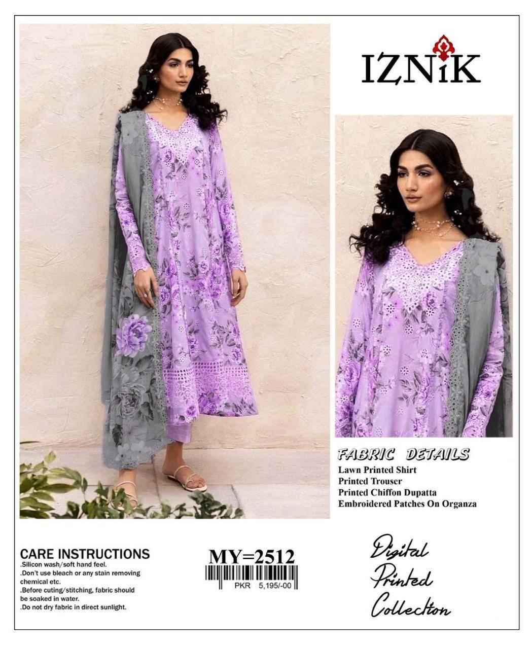 3 Pcs Women's Unstitched Digital Print Suit