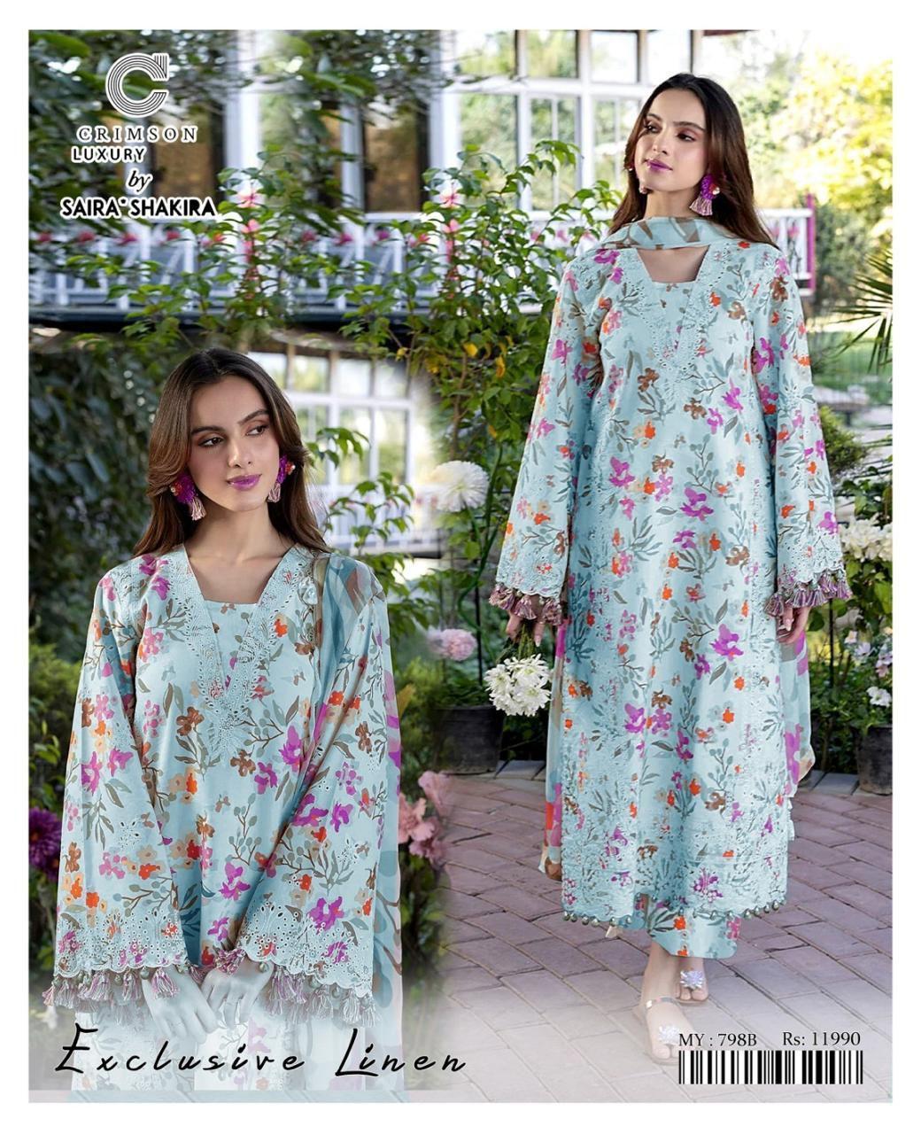 3 Pcs Women's Unstitched Digital Print Suit