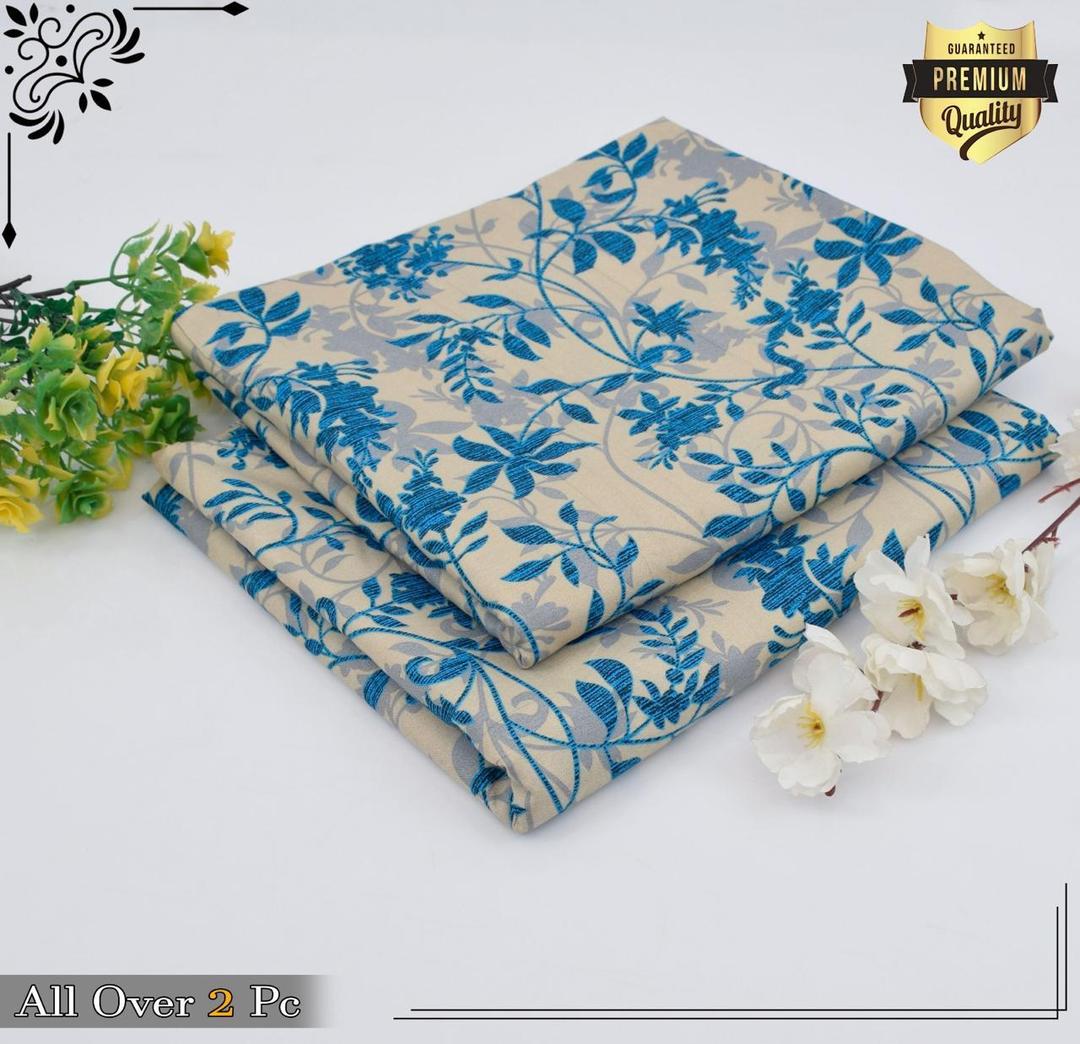 2 Pcs Women's Unstitched Printed Suit