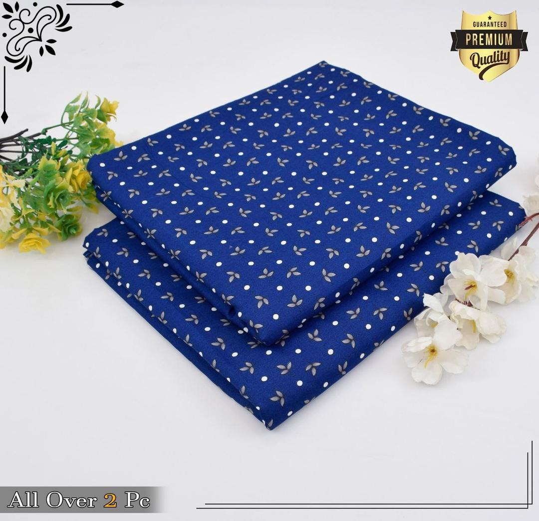 2 Pcs Women's Unstitched Printed Suit