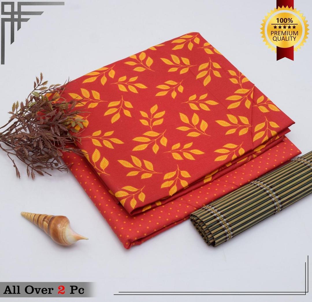 2 Pcs Women's Unstitched Printed Suit