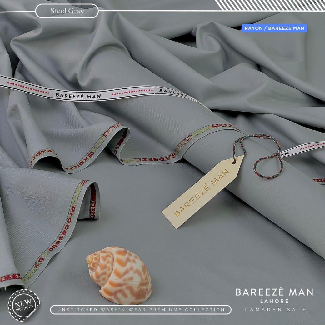 Men’s Unstitched Wash And Wear Plain Suit