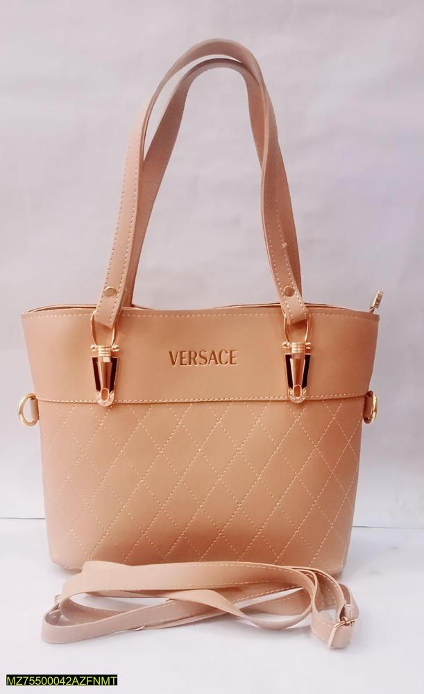 Women's PU Leather Plain Shoulder Bag -