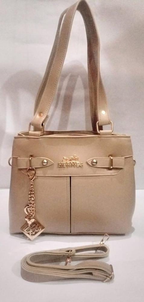 Top Handle Leather Hand Bag 