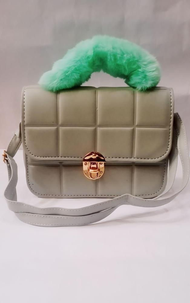 Stylish Rexine Texture Hand Bag For Girls