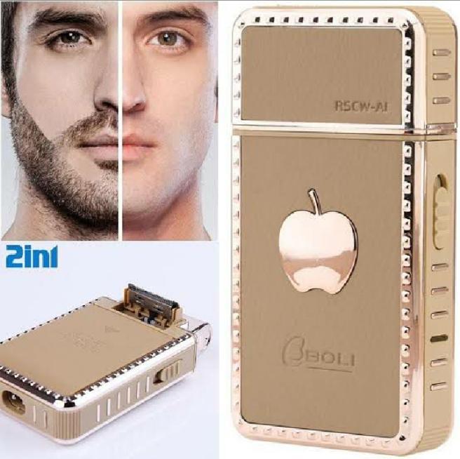 High Quality 2 In 1 Razor Europe Style Noble Enjoyment Man Shaver Machine Apple RSCW-A1