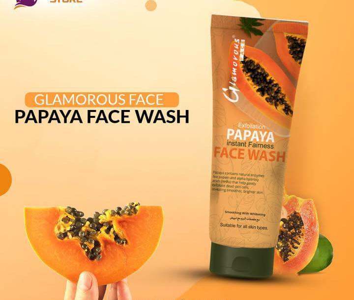 High Quality Exfoliation Papaya Instant Fairness Face Wash - 100g