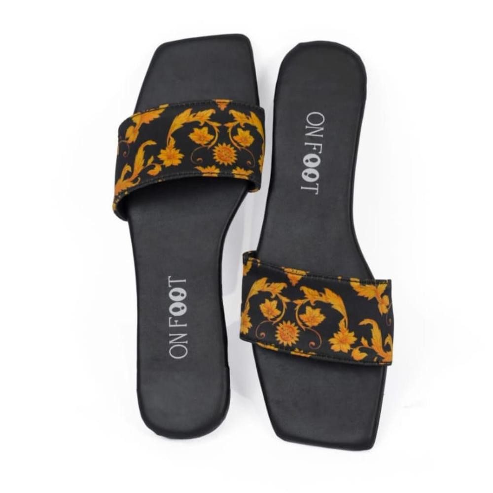 Women's Rexine Casual Flats - Black