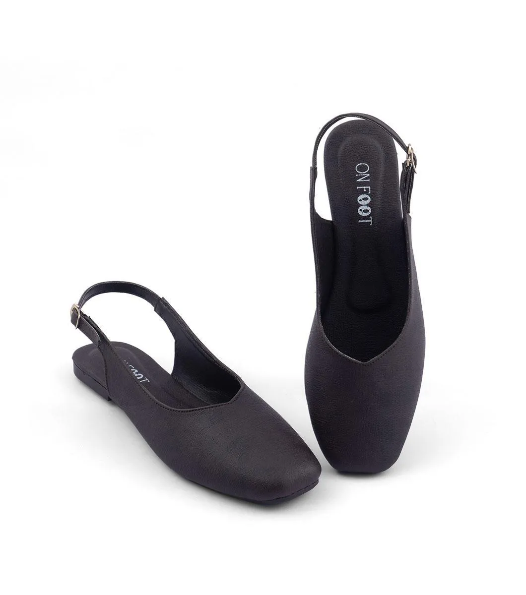 Slingback Shoes 046-Brown