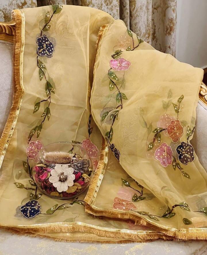 1 Pc Women's Stitched Dupatta