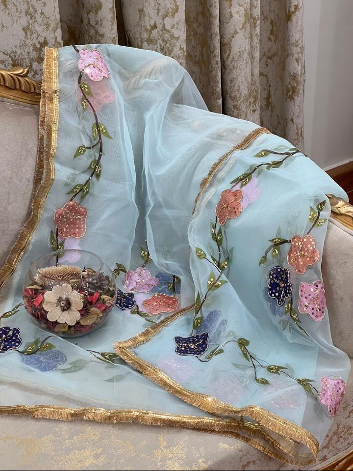 1 Pc Women's Stitched Dupatta