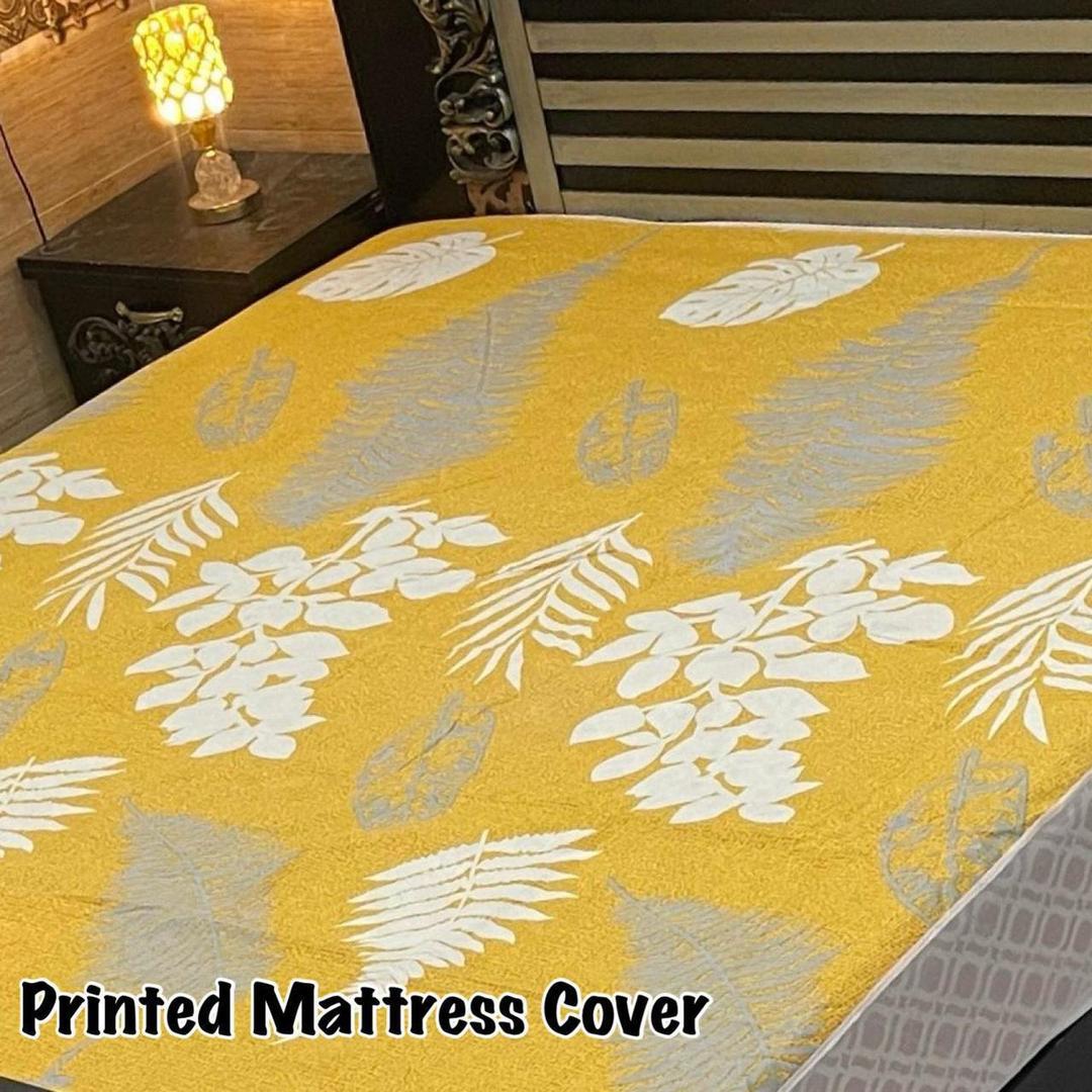 Cotton Printed Double Bed Mattress Cover