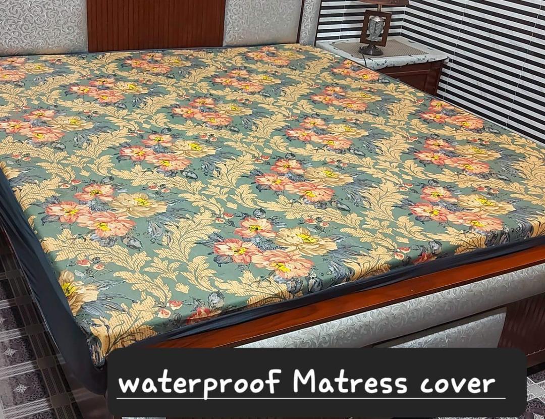 Cotton Printed Double Bed Mattress Cover