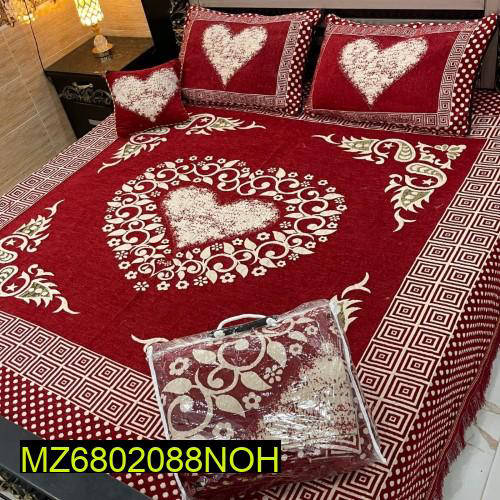 4Pc Velvet Jaquard Bedsheet