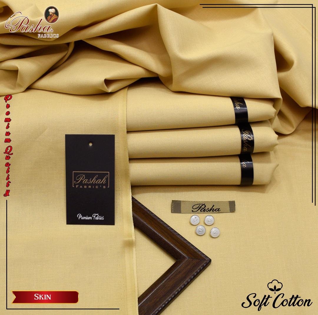 Men’s Unstitched Cotton Plain Suit