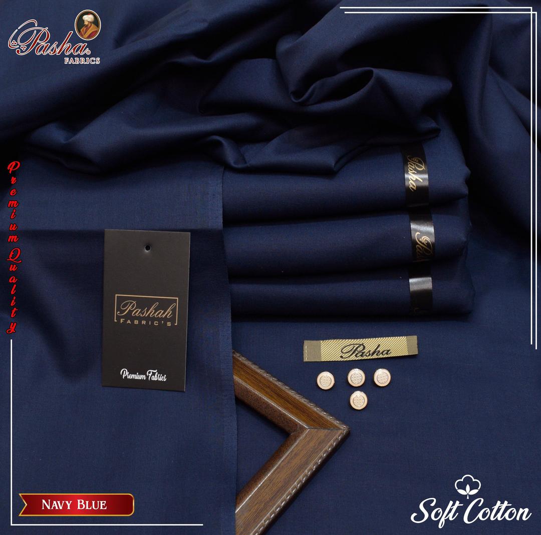 Men’s Unstitched Cotton Plain Suit